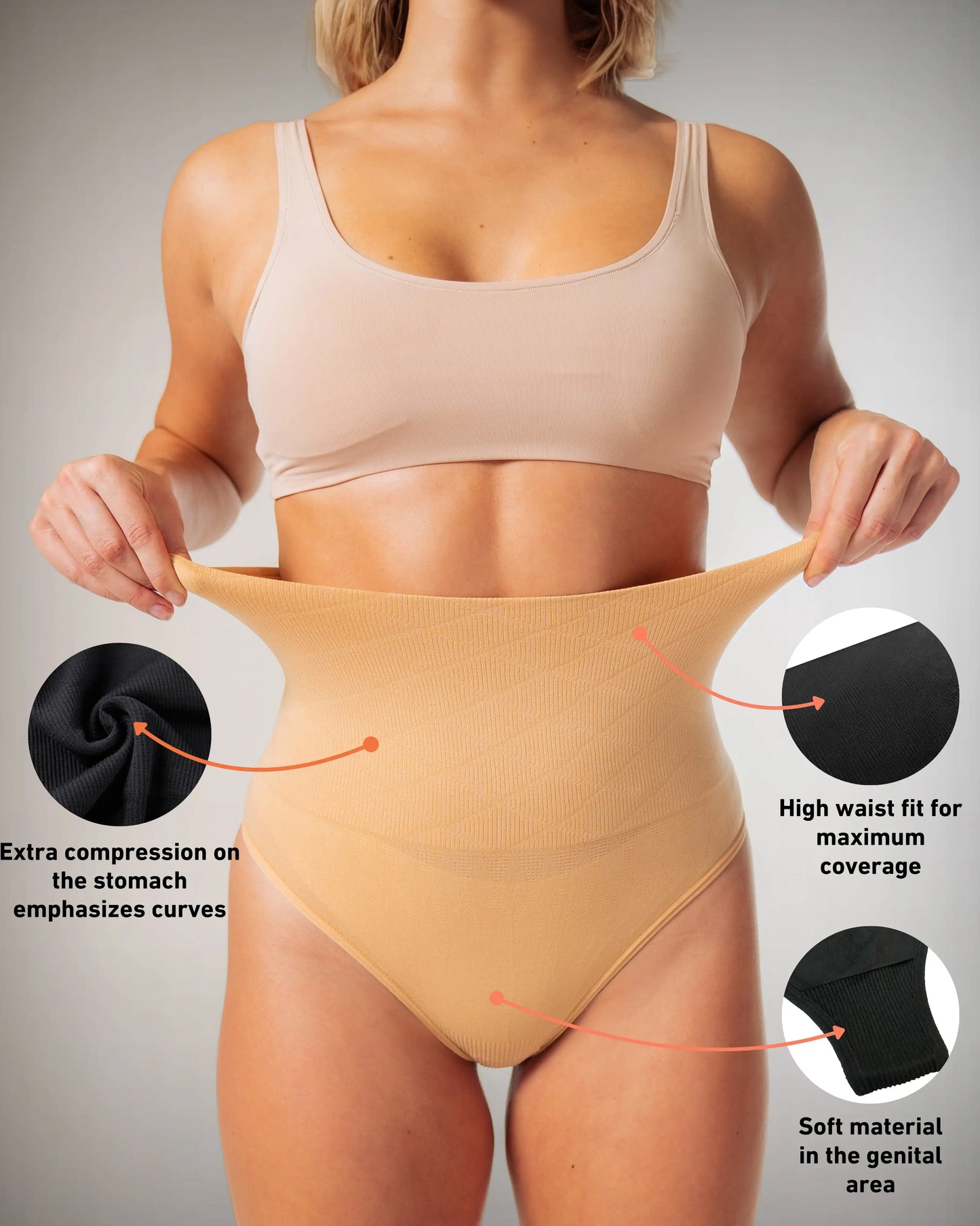 High-Waisted Thong Shapewear