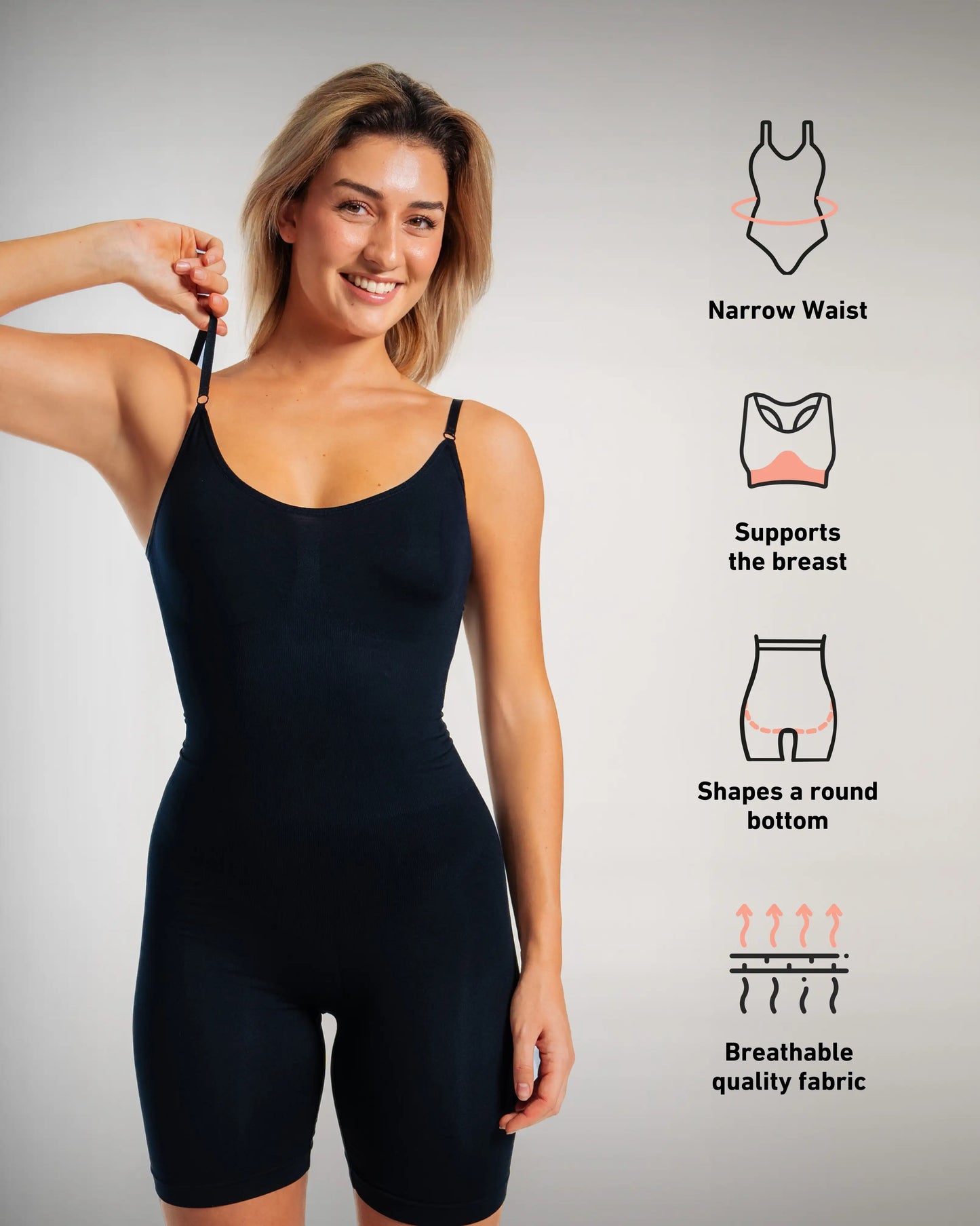 Mid Thigh Bodysuit Shapewear