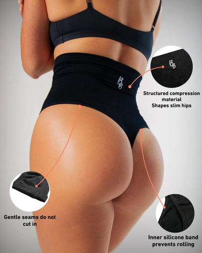 High-Waisted Thong Shapewear