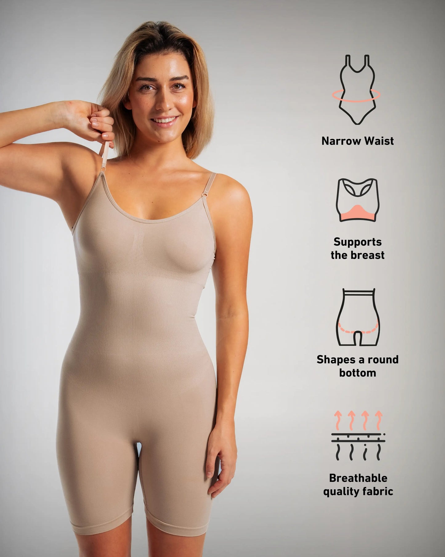Mid Thigh Bodysuit Shapewear