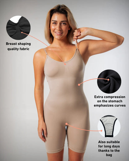 Mid Thigh Bodysuit Shapewear
